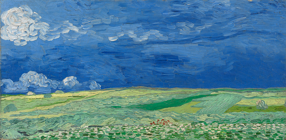 Vincent van Gogh, Wheatfield under Thunderclouds,1890. Van Gogh Museum, Amsterdam.